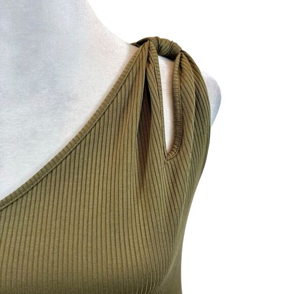 The Drop Women's Mickey Loose-Fit One-Shoulder Cutout Rib Knit Maxi Dress Small - Picture 4 of 13